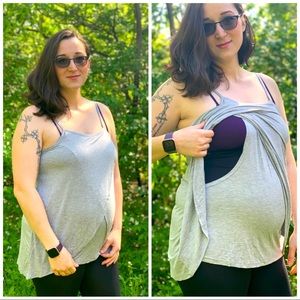 Gray Nursing Tank Top